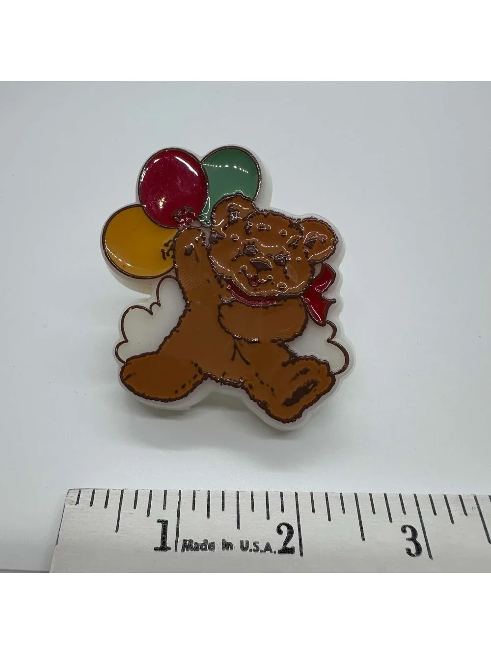 Vintage 1986 Monogram Teddy Bear Balloons Plug In Night Light USA EUC